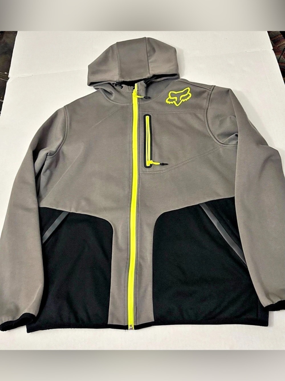Fox Racing Fox Tech Softshell Jacket Men's Gray & Black Size Large